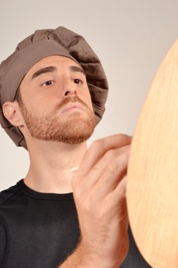 bir tuval resim ressam