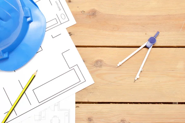 Tools for construction drawings — Stock Photo, Image