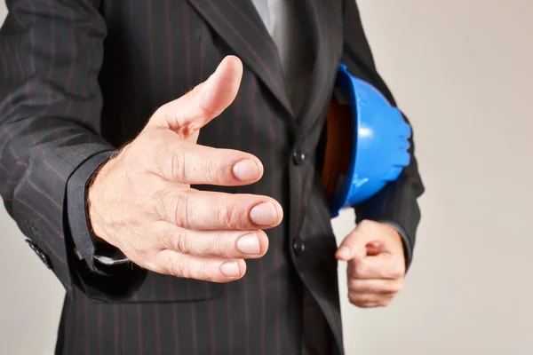 Architect waving — Stock Photo, Image