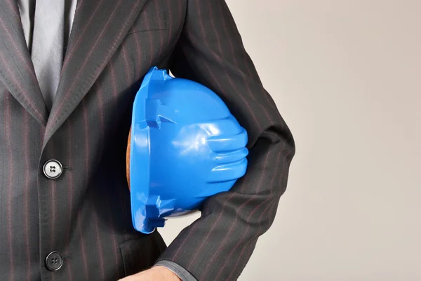 Architect with blueprints in hand — Stock Photo, Image