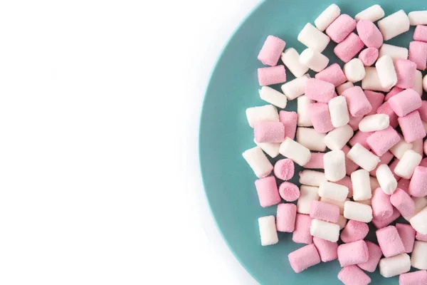Süße Marshmallows Richtfest Isoliert Auf Weißem Hintergrund — Stockfoto