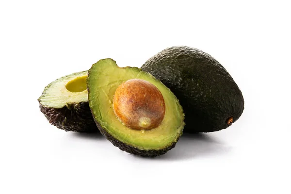 Fresh Avocado Isolated White Background — Stock Photo, Image
