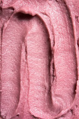 Yabanmersinli dondurma arka planı. Üst görünüm.