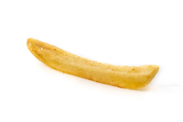 Fried Potato French Fries Isolated White Background — 图库照片