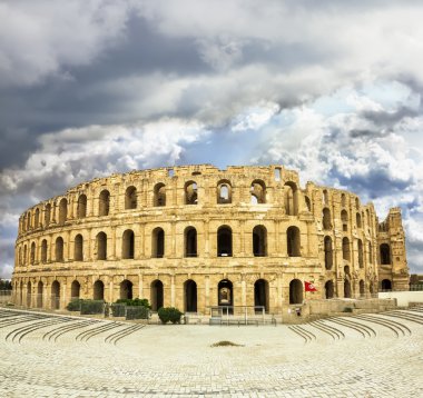 el jem Tunus City Roma amfi tiyatroda türleri