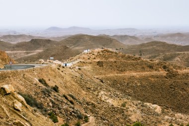 Tunus şehri matmata, dağ manzarası