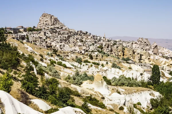 Uchisar Castle,cave, city, Capapdocia — Stock Photo, Image