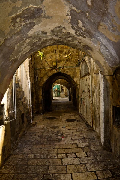 旧市街の狭い通り。エルサレム. — ストック写真