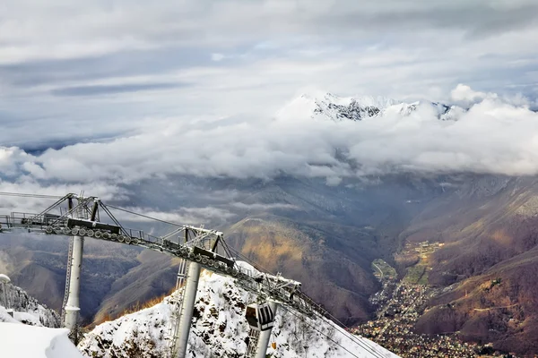 Skilift in Sotsji Krasnaja Poljana — Stockfoto