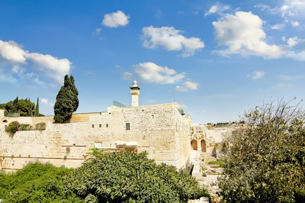 Temple mount Kudüs üzerinde al-aqsa cami — Stok fotoğraf