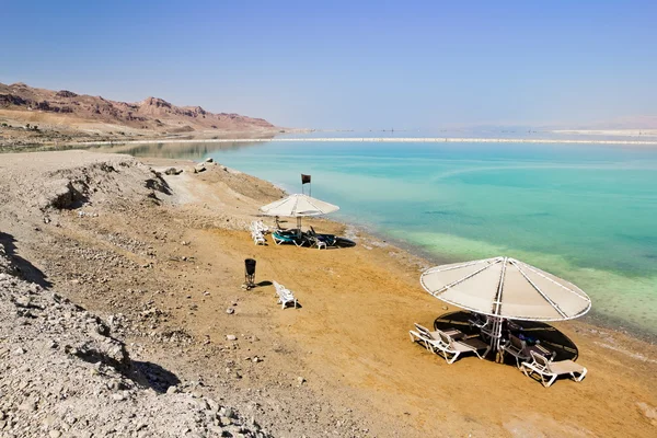 As praias no mar morto em Israel — Fotografia de Stock