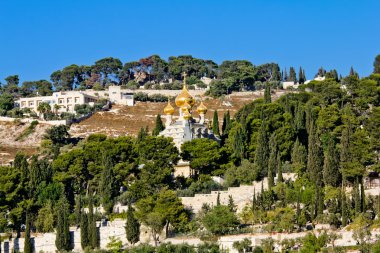 Kilisesi, St. Mary Magdalene (Gethsemane) zeytin Dağı üzerinde. Jerusalem