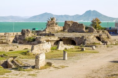 Baths of Antonius in Carthage Tunisia clipart