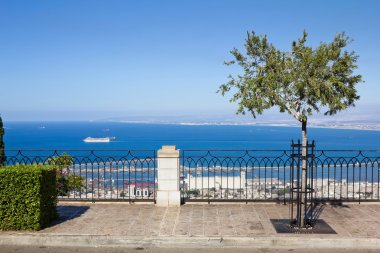 liman ve haifa İsrail ' Mount carmel görüntüleyin
