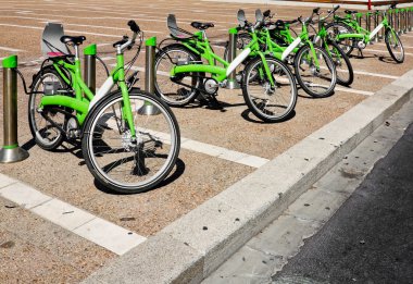 Bisiklet tel aviv İsrail sokaklarında Park