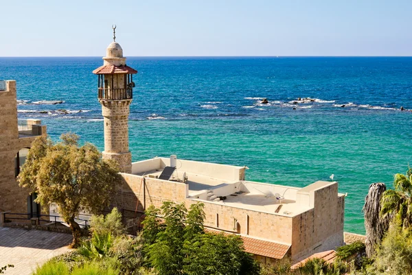 Sea mosque in the ancient Jaffa — Stock Photo, Image