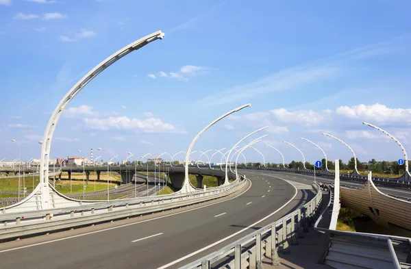 Kreuzung der Autobahnen — Stockfoto