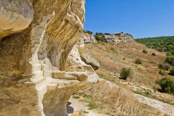 Kota gua kuno Crimea.Chufut-Kale — Stok Foto