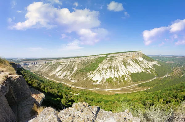 Weergave van de canyon van de berg hoogten — Stockfoto