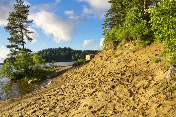 Landscape on the shore of the Lake — Stock Photo, Image