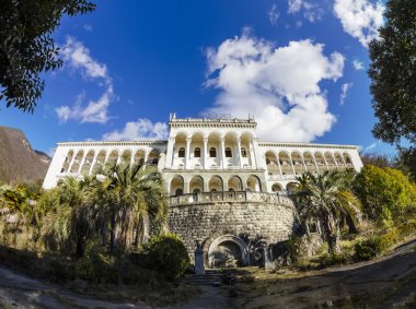 gagra, Abhazya içinde terk edilmiş pansiyon gagripsh
