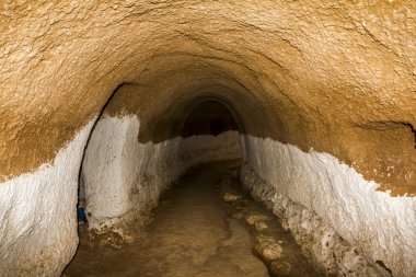 Tunus'ta çöl matmat trogladites yeraltı evi