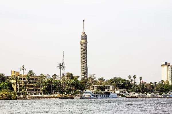 Cairo Tower, Cairo on the Nile in Egypt — Stock Photo, Image