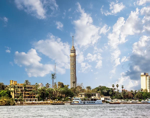 Cairo Tower, Cairo no Nilo no Egito — Fotografia de Stock