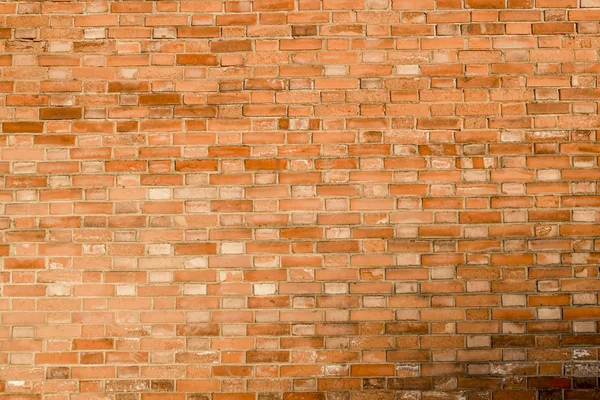 Το πορτοκαλί τούβλο τούβλο υφή τοίχο — Φωτογραφία Αρχείου