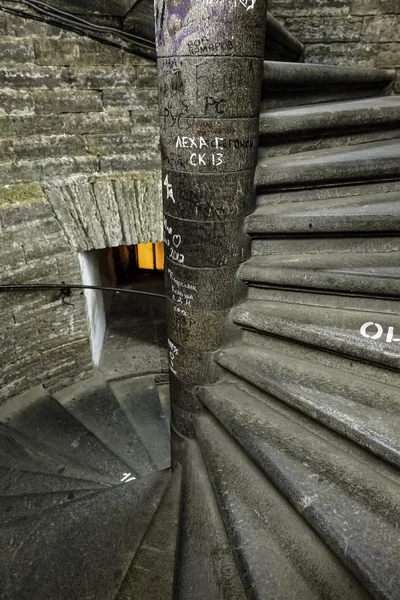 Spiral staircase leading to the kollonade of Isakievskiy  Cathed — Stock Photo, Image