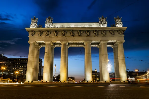 Moscovo portões triunfais em Moscou Avenue em São Petersburgo — Fotografia de Stock