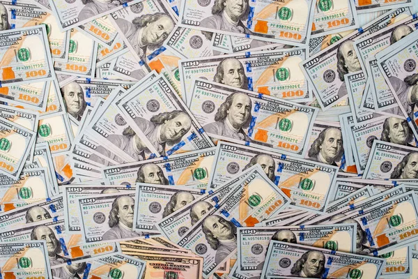 Contextul Bancnotelor Monetare Americane Dolari Americani — Fotografie, imagine de stoc