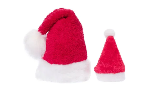 Celebrating Christmas New Year Red White Santa Hat Christmas Concept — Stock Photo, Image