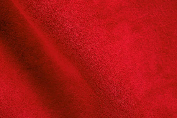 Samtrot Roter Hintergrund Nahaufnahme Foto Rotes Wildleder Echtem Leder Hintergrund — Stockfoto