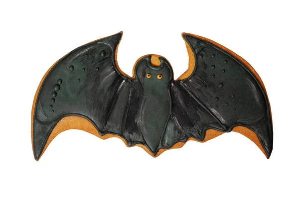 Halloween Goodies Gingerbread Form Bat Halloween — Stok fotoğraf