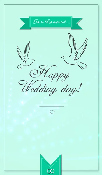 Verheugd huwelijksfeest dag! — Stockfoto