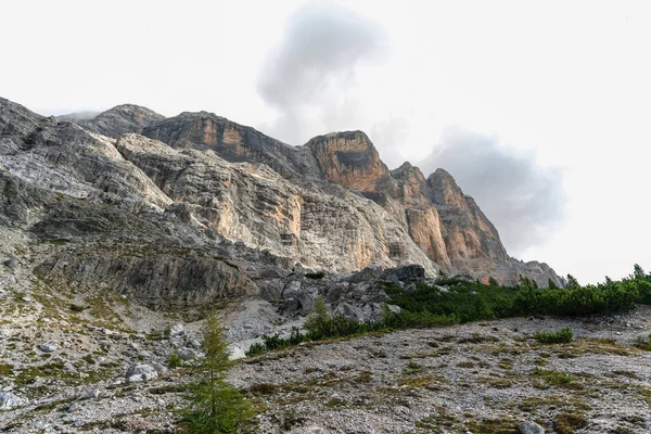 Scree Field Sas Dla Crusc Santa Croce Peak — Stock Photo, Image