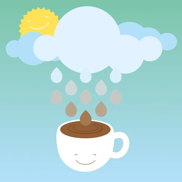 Café de la mañana — Vector de stock