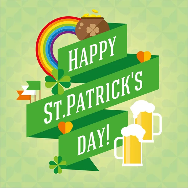 Glücklicher Patrick 's Day — Stockvektor