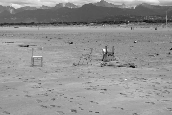 Flotsam Torre Del Lago Free Beach — стокове фото