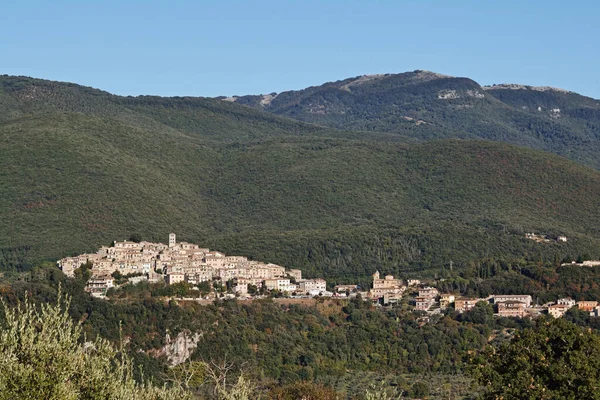 Casperia Uitzicht Het Dorp Italiaans Gemeenschappelijk Sabina Latium Provincie Rieti — Stockfoto