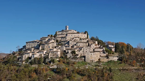 Vista Labro Piccolo Borgo Provincia Rieti Lazio Italia Europa — Foto Stock