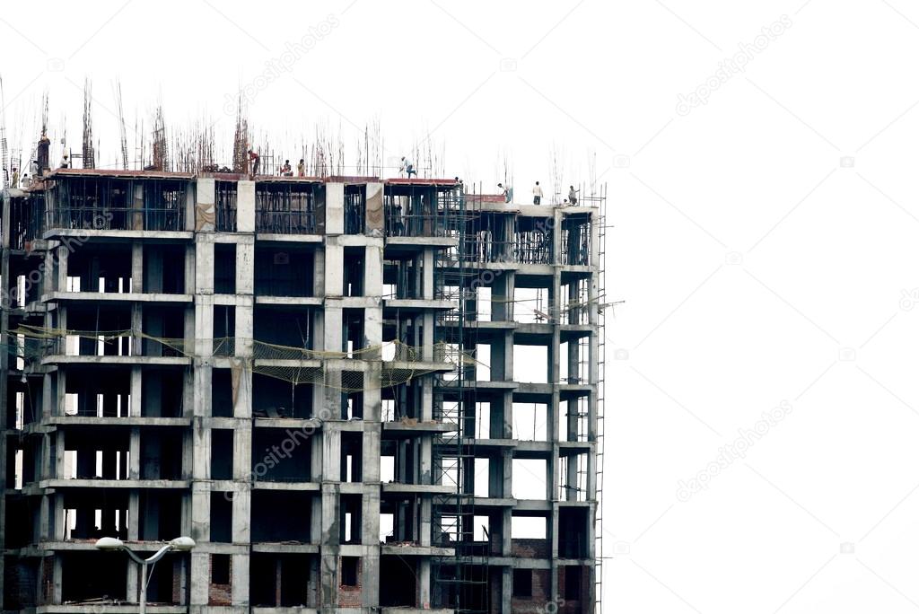 Unfinished concrete building — Stock Photo © se_media #30469219