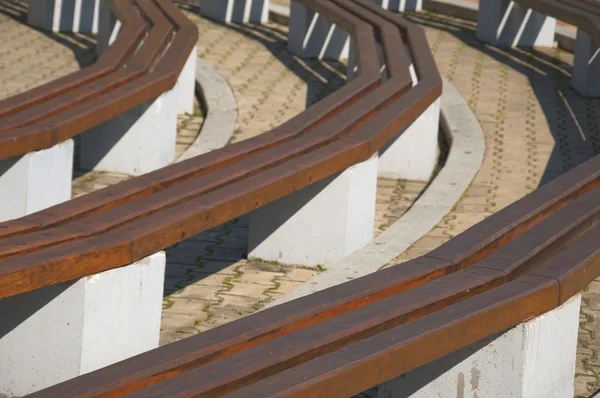 Curves benches — Stock Photo, Image