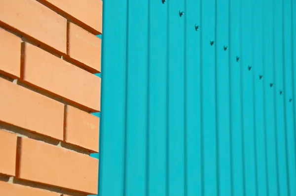 Bricks and blue bolts — Stock Photo, Image