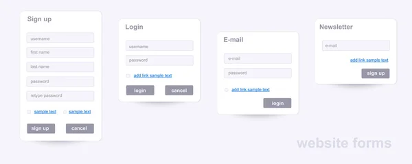 İş Web sitesi formları