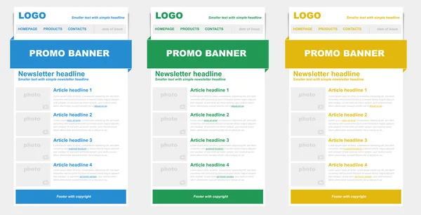 e-posta için bülten Şablonlar