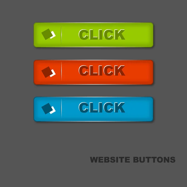 Beautiful website buttons with linear lines — Stock Vector