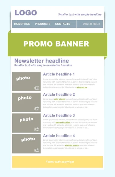 Bülten iş şablonu