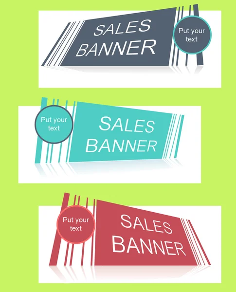 Sale banner with text field — Stock Vector